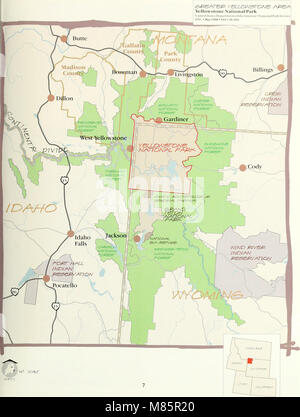 Entwurf einer Umweltverträglichkeitsstudie für die ressortübergreifende Bison management plan für den Zustand von Montana und der Yellowstone National Park (1998) (20970197986) Stockfoto