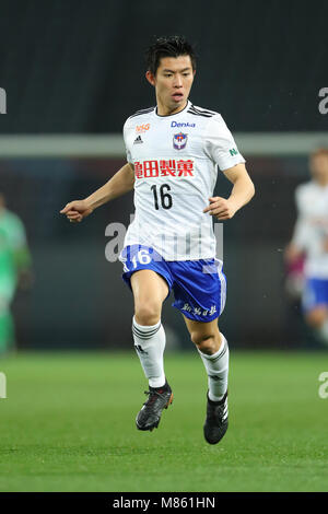 Ajinomoto Stadion, Tokio, Japan. 14 Mär, 2018. Arata Watanabe (Albirex), 14. MÄRZ 2018 - Fußball: 2018 J.-Liga YBC Levain Cup Gruppe ein Match zwischen FC Tokyo 1-0 Albirex Niigata an Ajinomoto Stadion, Tokio, Japan. Credit: yohei Osada/LBA SPORT/Alamy leben Nachrichten Stockfoto