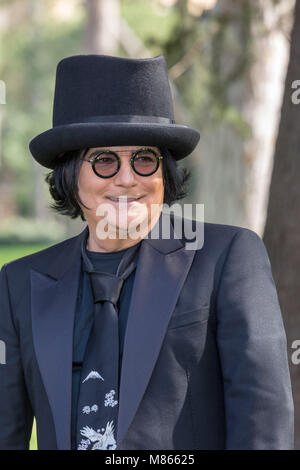 Rom, Italien. 14. März, 2018. Italienische Sänger Renato Zero an einem Fotoshooting für seinen neuen Film, ZEROVSKIJ - SOLO PER AMORE. Credit: Stephen Bisgrove/Alamy leben Nachrichten Stockfoto