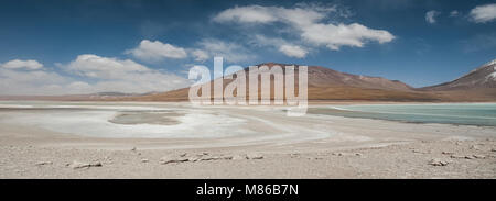 Laguna Verde ist ein hochkonzentrierter Salt Lake in der Fauna der Anden Eduardo Avaroa National Park in der Nähe der Licancabur Vulkan, Sur Lipez - Bolivien entfernt Stockfoto