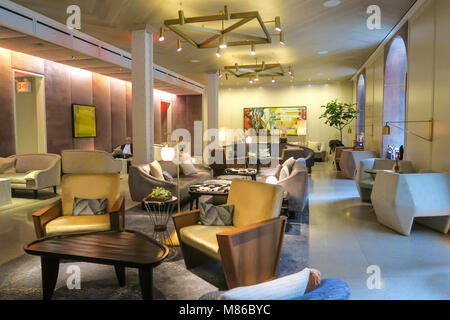 James Hotel Lobby in New York City, USA Stockfoto