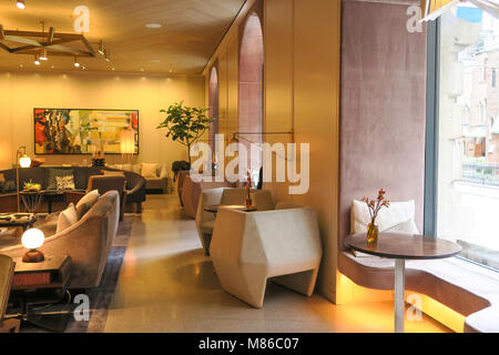 James Hotel Lobby in New York City, USA Stockfoto