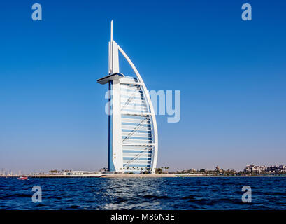 Burj Al Arab Hotel, Dubai, Vereinigte Arabische Emirate Stockfoto