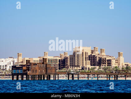 Pierchic Restaurant, Medinat Jumeirah, Dubai, Vereinigte Arabische Emirate Stockfoto