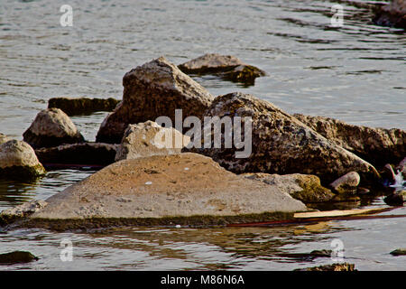 Felsen und Wasser noch Leben Abstract Kamera Kunst Stockfoto