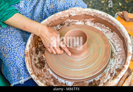 Hand Made clayware Stockfoto