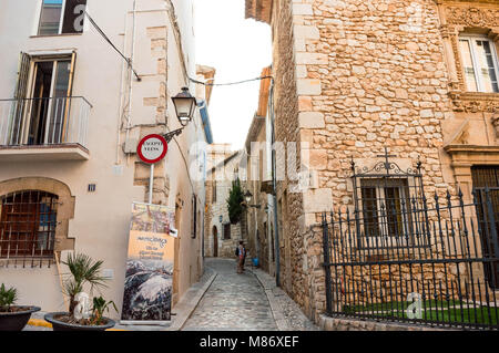 Sitges,Catalunya,Spanien,Gemeinde und spanische Ortschaft der Provinz Barcelona, ​​in die autonome Gemeinschaft Katalonien. Stockfoto