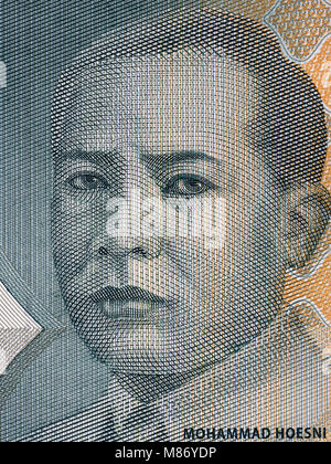 Mohammad Husni Thamrin Portrait von indonesischen Geld Stockfoto