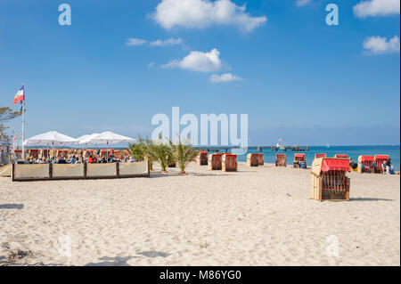 Meer Cafe, Dahme, Ostsee, Schleswig-Holstein, Deutschland, Europa Stockfoto