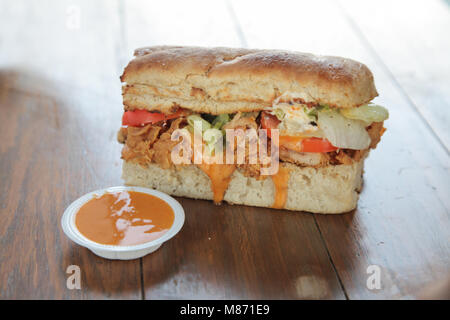 Cantuccini mini Fried Chicken Sandwich Stockfoto