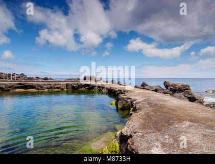 Natürlichen Pool, Sao Miguel, Azoren, Portugal Stockfoto