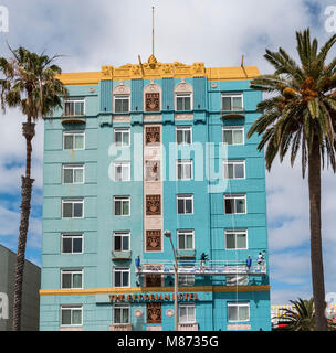 Das Georgian Hotel ist lackiert, 1415 Ocean Avenue, Santa Monica, Kalifornien Stockfoto