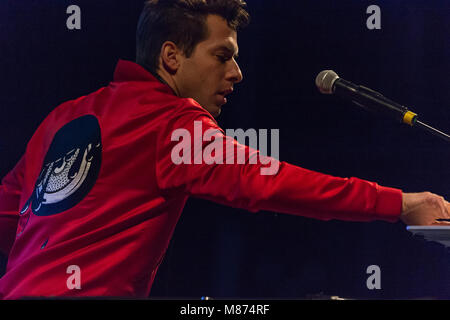 Mark Ronson spielen das Schloss Stadium an der siegreichen Festival 2016, Fareham, Hampshire Stockfoto