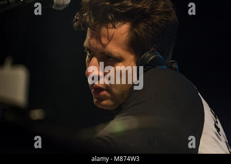 Mark Ronson spielen das Schloss Stadium an der siegreichen Festival 2016, Fareham, Hampshire Stockfoto