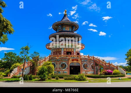 Chinesische Kapelle in der Provinz Kanchanaburi, Thailand Stockfoto