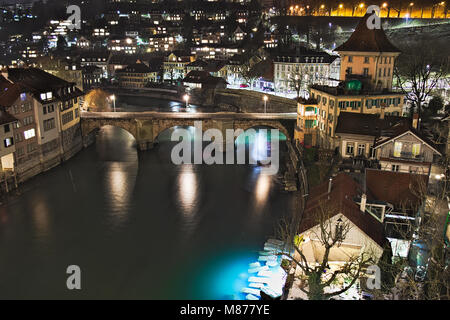 Brücke über die Aare, Bern, Schweiz Stockfoto