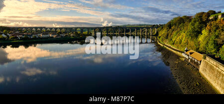 Royal Grenzbrücke, Berwick nach Tweed Stockfoto