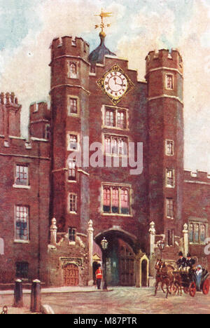 Eingang zum St. James' Palace, London, England, ca. 1905 Stockfoto