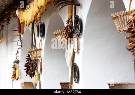 Detail der Töpferhaus in Tihany am Plattensee, Ungarn Stockfoto