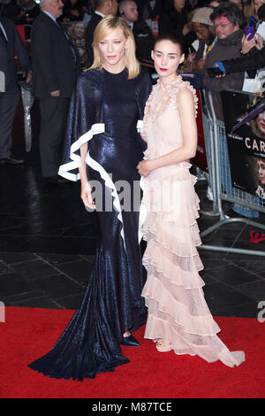 London, UK, 17. Oktober 2015, Cate Blanchett, Rooney Mara, das Screening von 'Carol' am BFI London Film Festival. Mariusz Goslicki/Alamy Stockfoto