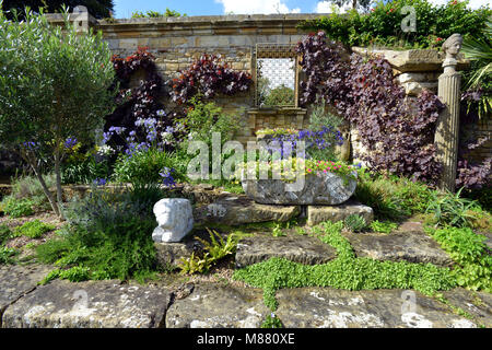 Detail der Italienische Garten Hever Castle, Kent Stockfoto