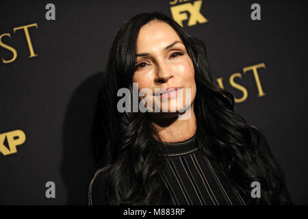 Famke Janssen an der FX Networks' 'Trust' New York Screening im Florence Gould Hall am 14. März 2018 in New York City. Stockfoto