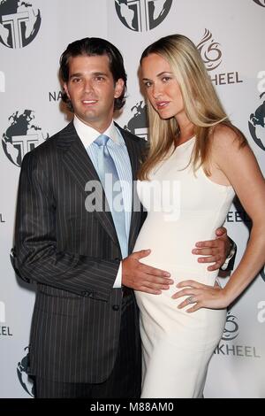 Datei. 15 Mär, 2018. Donald Trump jr., der Frau Vanessa Dateien für Scheidung nach 12 Jahren Ehe. Im Bild: Aug 23 2008 - Bel Air, Kalifornien, USA - DONALD TRUMP JR und schwangere Frau VANESSA HAYDON erreichen die Trumpf und Nakheel Einführung in Trump Tower Dubai Party in Bel Air, Kalifornien Quelle: Krista Kennel/ZUMAPRESS.com/Alamy leben Nachrichten Stockfoto