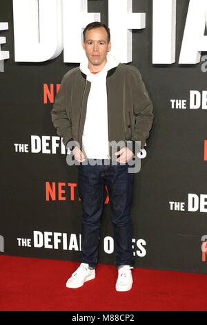 London, Großbritannien. 15 Mär, 2018. Chris Hughes, der Defiant - Netflix Spezielle erste Episode Screening, Ritzy Picturehouse Brixton, London, UK, 15. März 2018, Foto von Richard Goldschmidt Credit: Rich Gold/Alamy leben Nachrichten Stockfoto