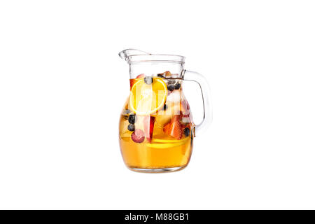 Krug trinken mit Früchten. Stockfoto
