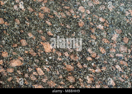 Hintergrund, Textur-grauem Granit Oberfläche mit rosa Flecken Stockfoto