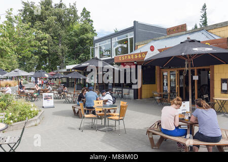 Mumbles und rustikalen Straßencafés, Conical Hill Road, Hanmer Springs, North Canterbury, Region Canterbury, Neuseeland Stockfoto