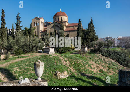 Kirche der Heiligen Dreifaltigkeit in der Nähe der Friedhof Kerameikos in Athen, Griechenland Stockfoto