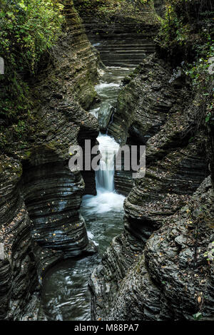 Wasserfall in Watkins Glen State Park, New York, USA Stockfoto