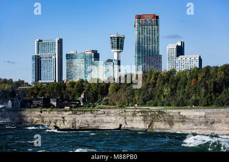 Die Skyline der Stadt, Niagara Falls, Ontario, Kanada Stockfoto