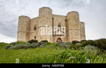 Castel del Monte, Andria (Apulien), der vom Kaiser Friedrich II. erbaut Stockfoto