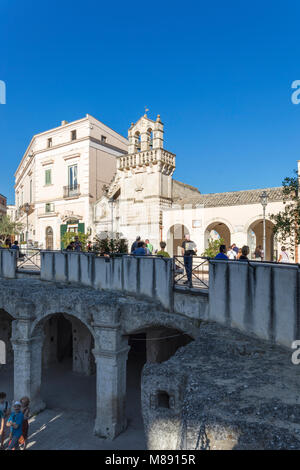 Santo Spirito Kirche, Bezirk, lukanien Matera, Basilikata, Italien UNESCO-Eritage Stockfoto