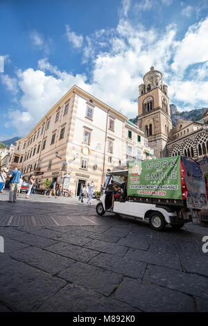 Gasse in Amalfi, Salerno, Kampanien, Italien Stockfoto