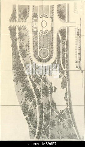 Die 1901 erschienene Gartenkunst beschäftigt sich mit der Kunst und Wissenschaft des Gartenbaus mit den Schwerpunkten Landschaftsgestaltung, Gartenbautechniken und Ästhetik der Gartenplanung. Stockfoto