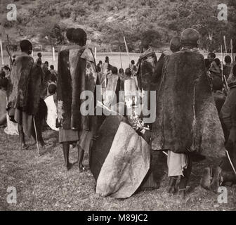 1940 Ostafrika Kenia Masai Stamm Krieger Stockfoto