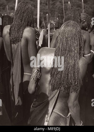 1940 Ostafrika Kenia Masai Stamm Krieger Stockfoto