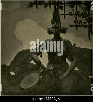 Fritz Erler-Der Tanz. Temperagemälde imm Musikraum der Villa Neisser in Breslau, 1899 Stockfoto