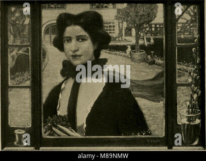 Fritz Erler Die ersten Veilchen 1901 (BW) Stockfoto