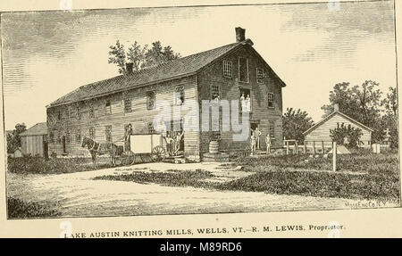 Dieses Verzeichnis für 1881-1882 bietet einen detaillierten Überblick über die Unternehmen, Personen und Institutionen in Rutland County, Vermont, und bietet Einblicke in die Wirtschaft und lokale Geschichte der Region. Stockfoto