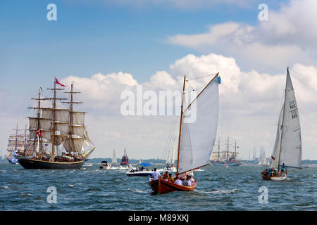Segeln in der Bucht von Gdansk, Polen, Europa. Stockfoto