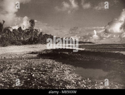 1940 East Africa - Addu Atoll in der Moldivian Archipeligo, Indischen Ozean Stockfoto