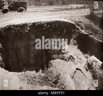 1940 East Africa - Erosion, Kenia Stockfoto