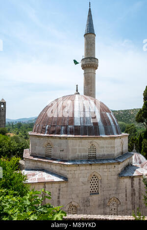 Počitelj oder Pocitelj antiken Stadt in der Nähe von Mostar, Bosnien und Herzegowina Stockfoto