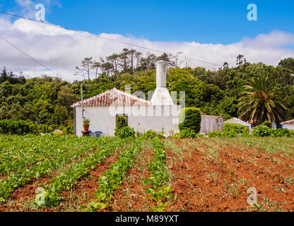 Traditionelles Haus, Santa Maria Island, Azoren, Portugal Stockfoto