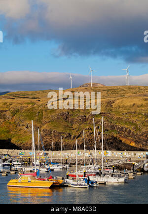 Hafen von Vila do Porto, Santa Maria Island, Azoren, Portugal Stockfoto