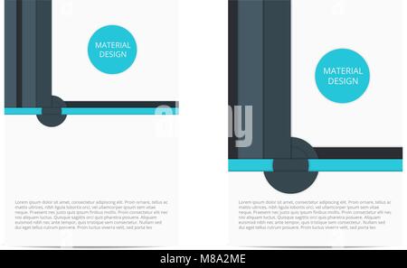 Broschüre template Design, Vektor, Abbildung Stock Vektor